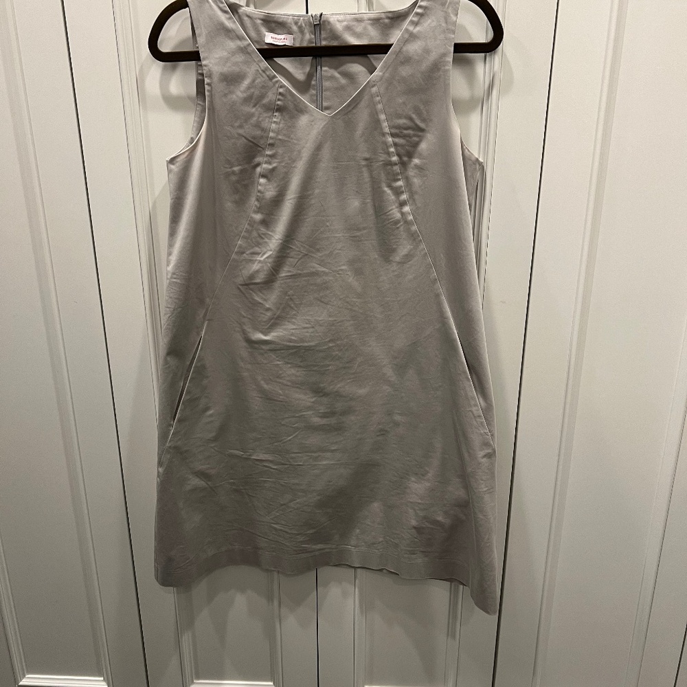 Italian-brand Rossopuro dove grey shift dress